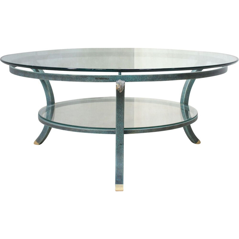Vintage round coffee table from Pierre Vandel, 1970s
