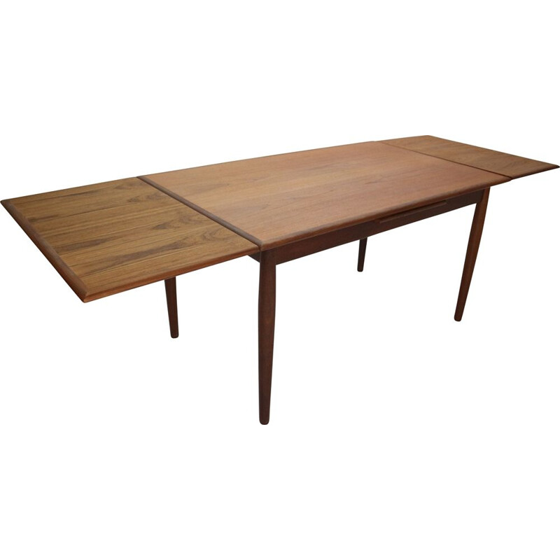 Vintage extendable teak dining table, Denmark, 1960s