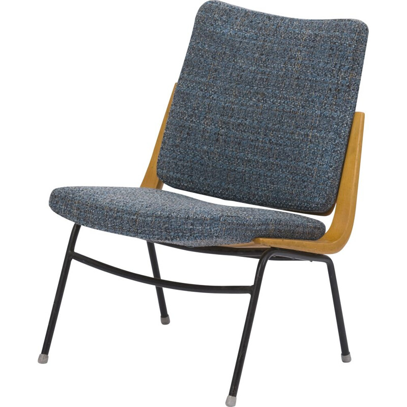 Grey vintage TON chair, 1960s