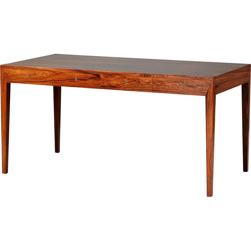 Rosewood vintage desk by Severin Hansen, 1950s