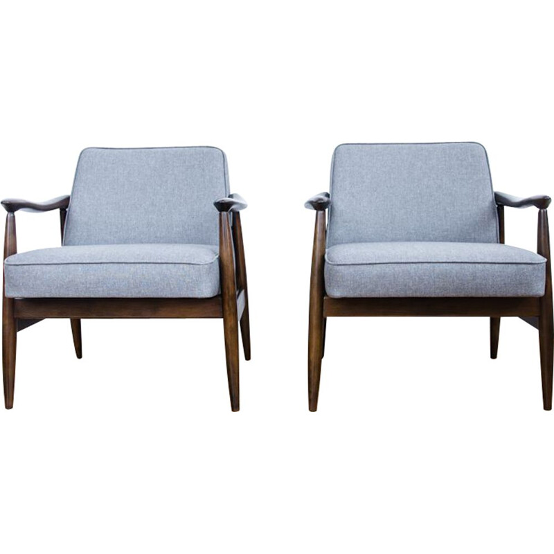 Set of 2 vintage armchairs by Juliusz Kędziorek for GFM, 1960s