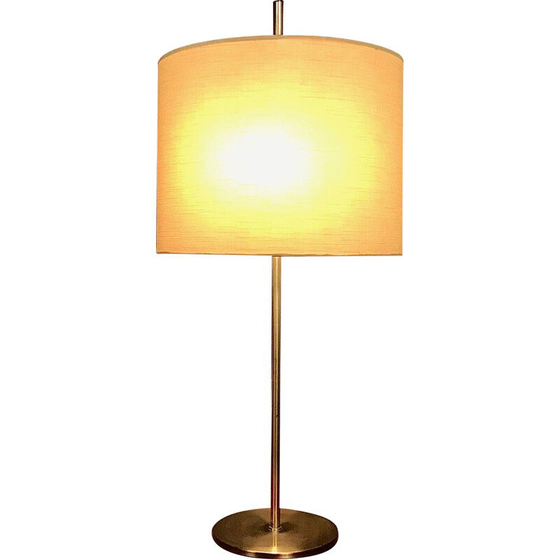 Lampe de table vintage en laiton de Hustadt Leuchten, 1960