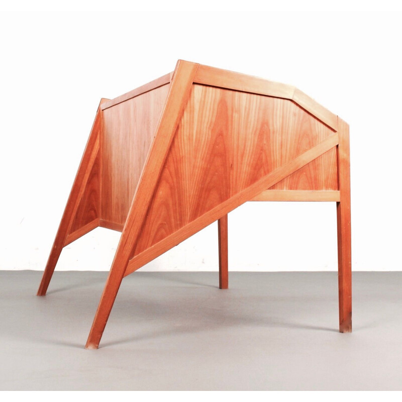 Scandinavian vintage solid wood desk 1960