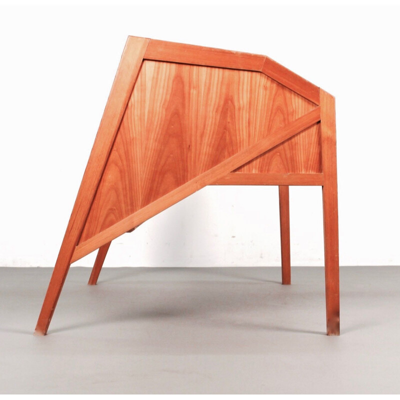 Scandinavian vintage solid wood desk 1960