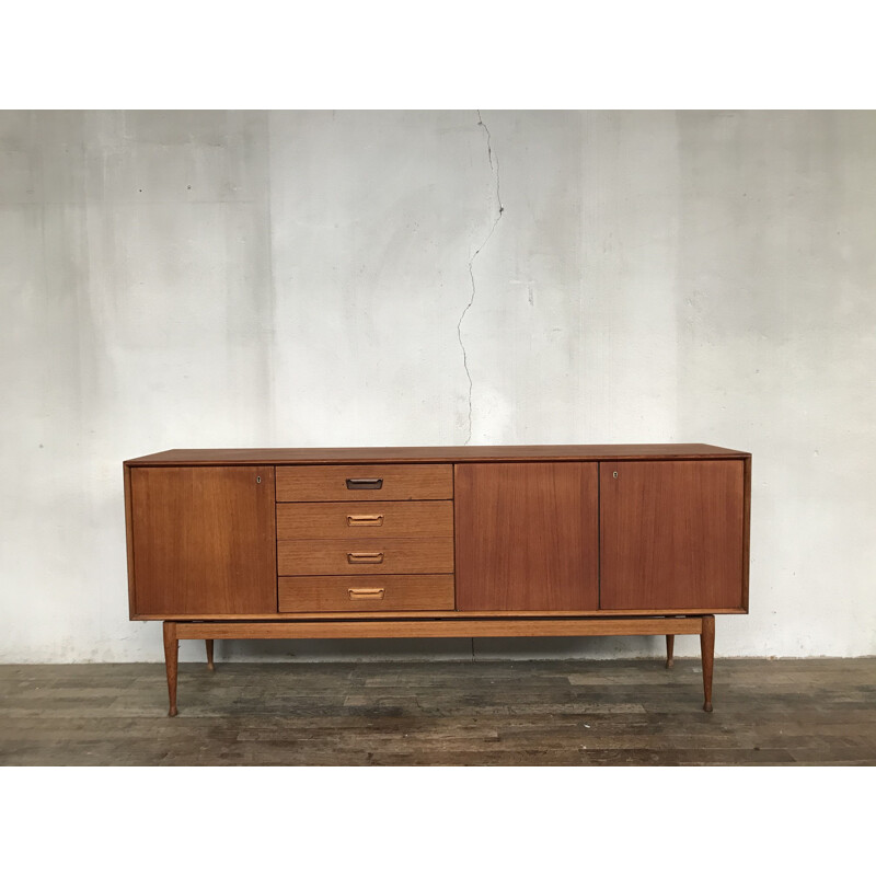 Scandinavian vintage teak sideboard, 1950s