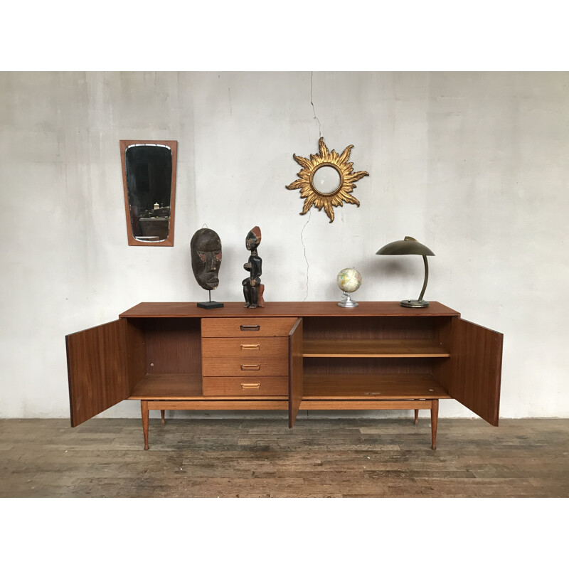 Scandinavian vintage teak sideboard, 1950s