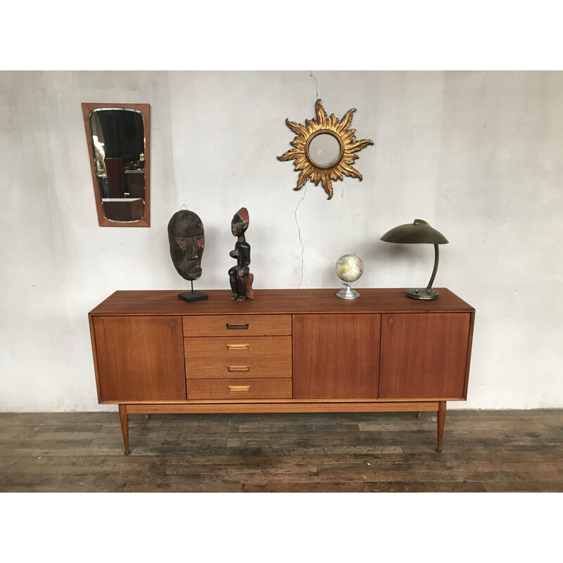 Scandinavian vintage teak sideboard, 1950s