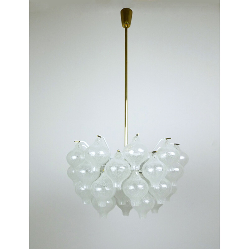 Tulipan vintage chandelier by J.T. Kalmar for Franken KG, Germany, 1960s