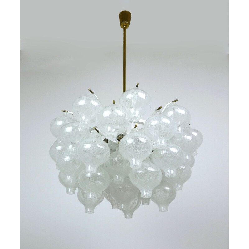 Tulipan vintage chandelier by J.T. Kalmar for Franken KG, Germany, 1960s