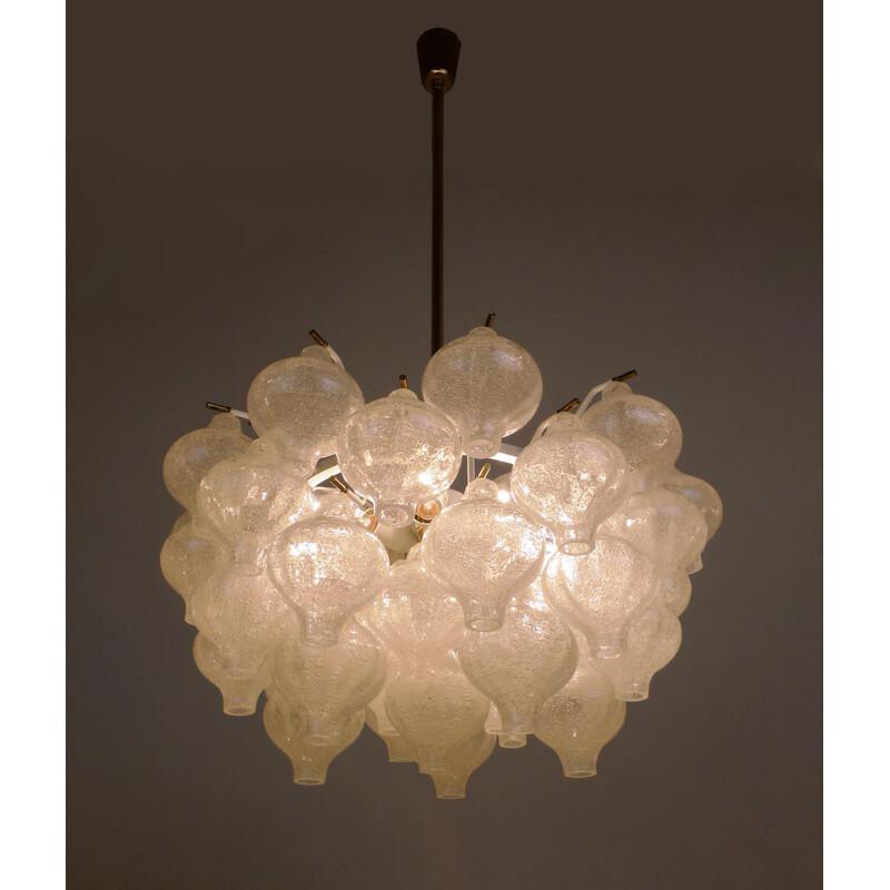 Tulipan vintage chandelier by J.T. Kalmar for Franken KG, Germany, 1960s