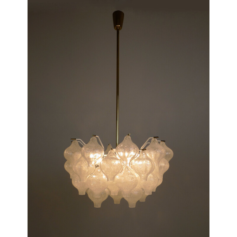 Tulipan vintage chandelier by J.T. Kalmar for Franken KG, Germany, 1960s