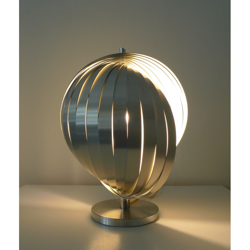 Lampe vintage Lamella par Henri Mathieu pour Mathieu Lighting, France, 1970