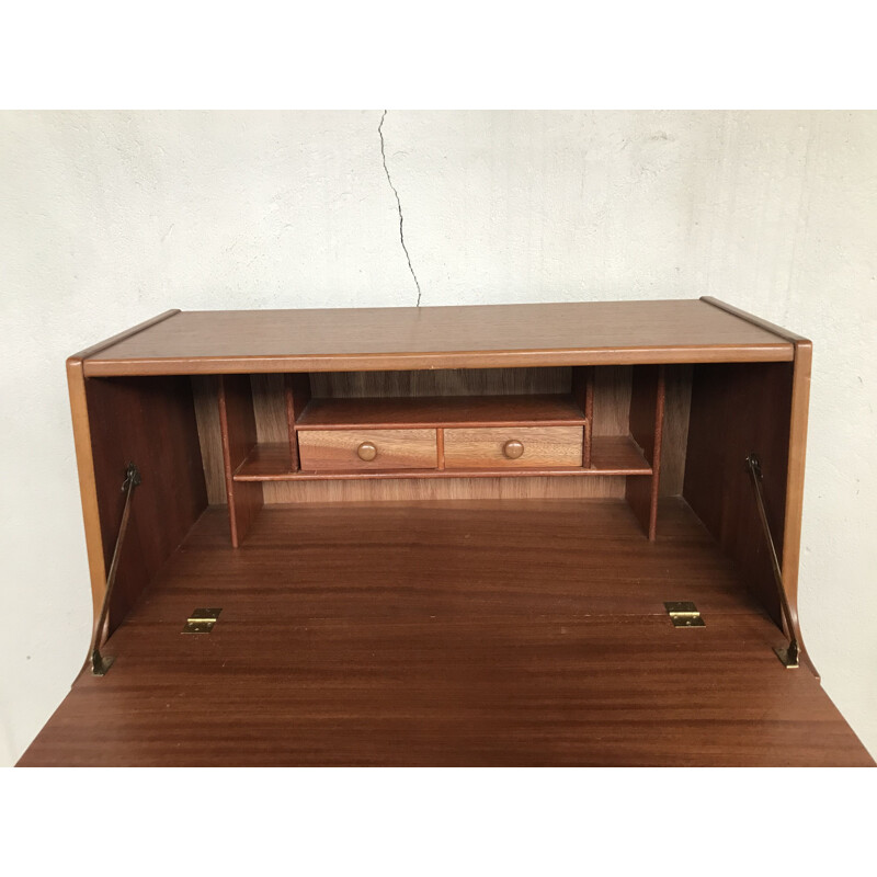 Scandinavian vintage teak secretary, 1950s