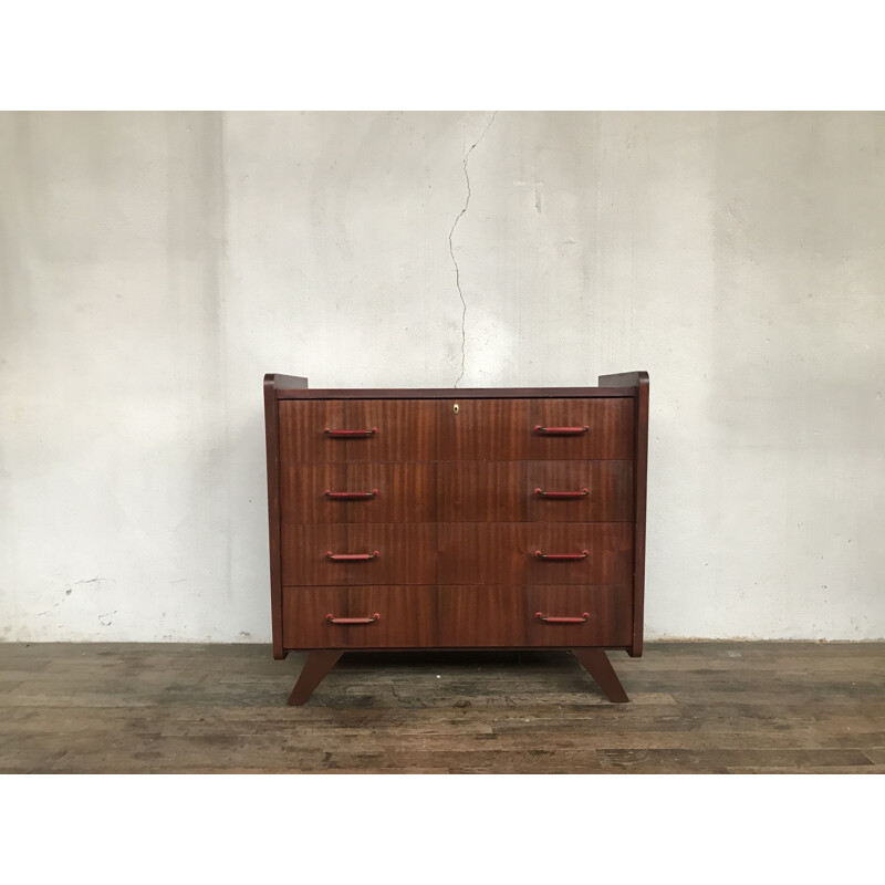 Scandinavian vintage chest of drawers in teak, 1950s