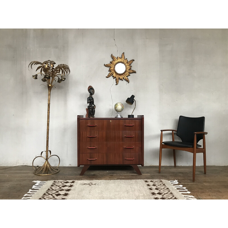 Scandinavian vintage chest of drawers in teak, 1950s