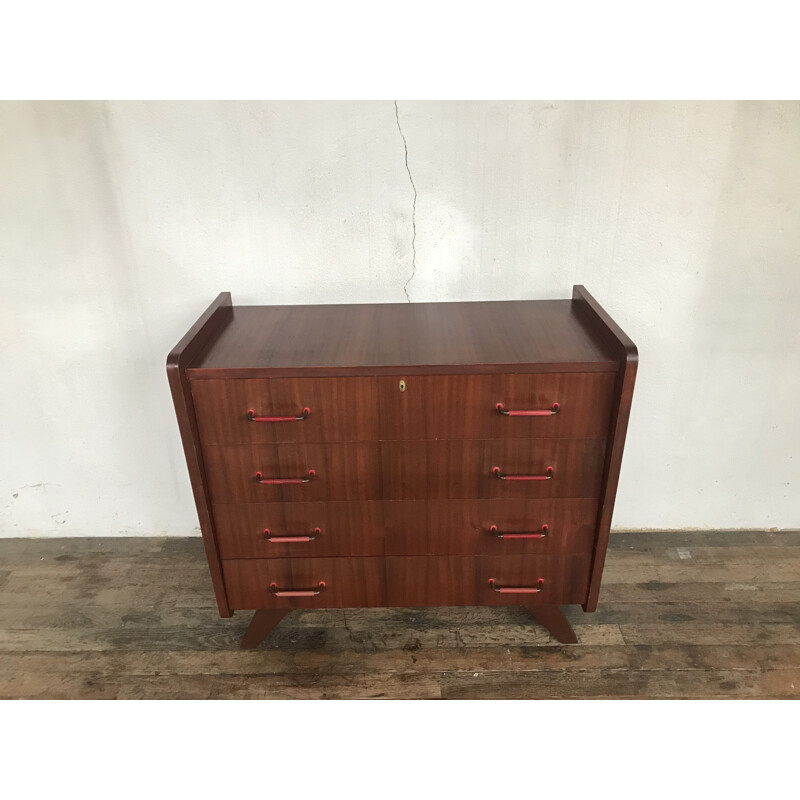 Scandinavian vintage chest of drawers in teak, 1950s