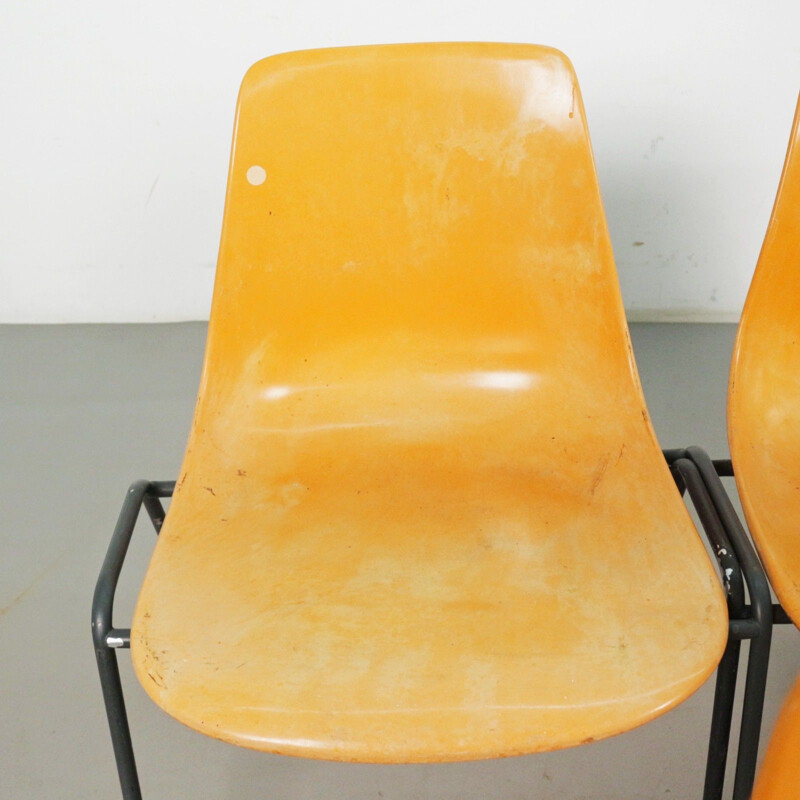 Set of 6 vintage chairs by Georg Leowald, 1960s