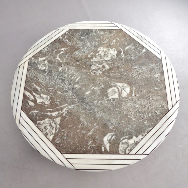 Table basse vintage en marbre par Hohnert, 1930