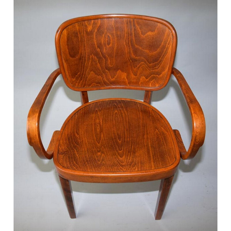 Pair of vintage armchairs by Bernkop, Czechoslovakia, 1920s