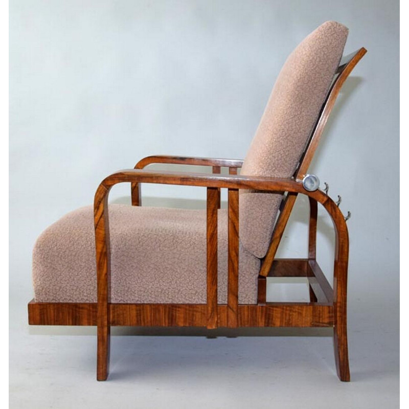 Vintage Art Deco armchair by Jindřich Halabala for UP Zavody, 1920s