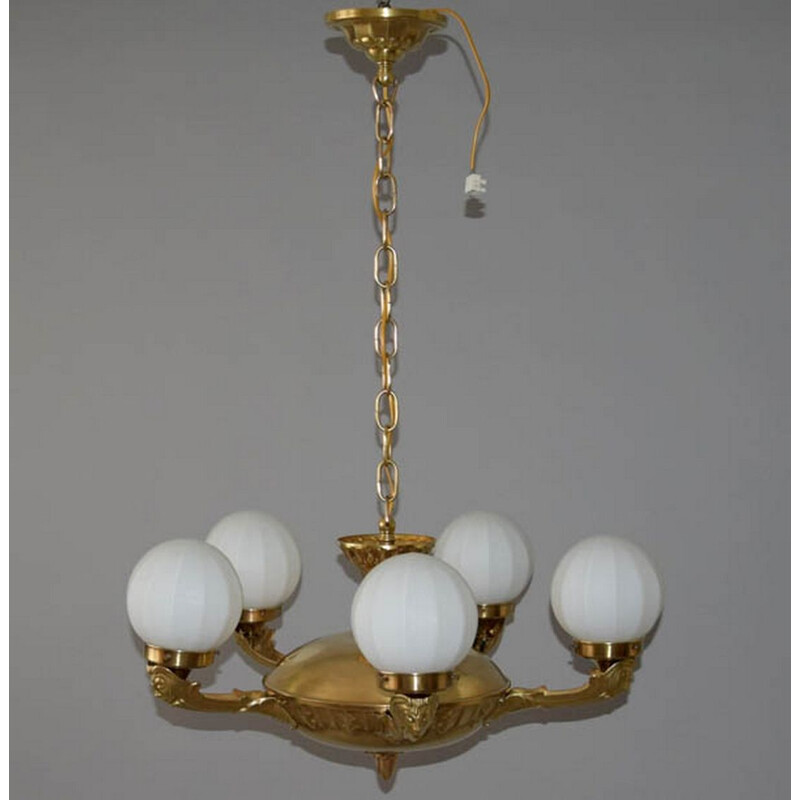 Secession vintage chandelier, 1930s