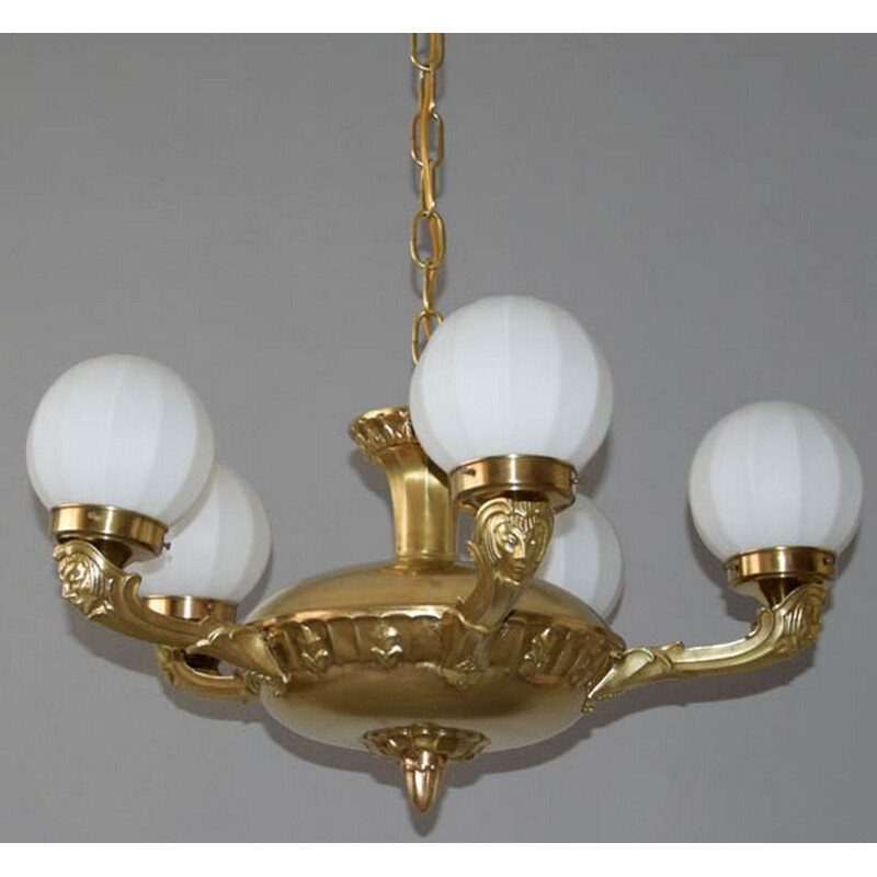 Secession vintage chandelier, 1930s