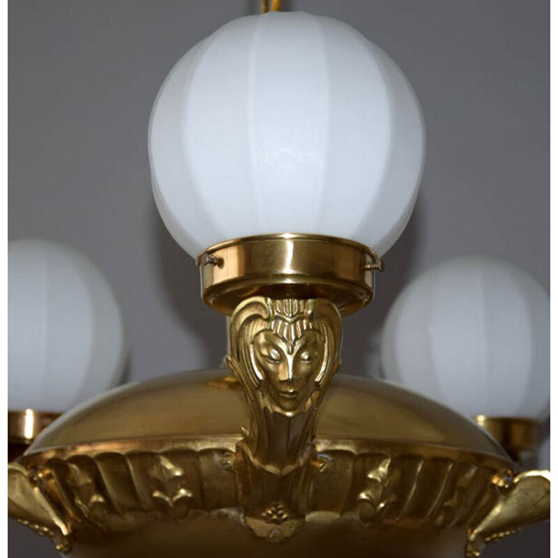 Secession vintage chandelier, 1930s