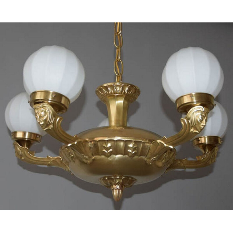 Secession vintage chandelier, 1930s