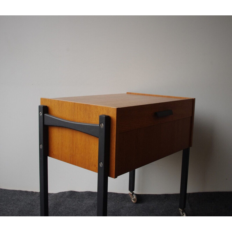 Wooden vintage sewing box, 1950s