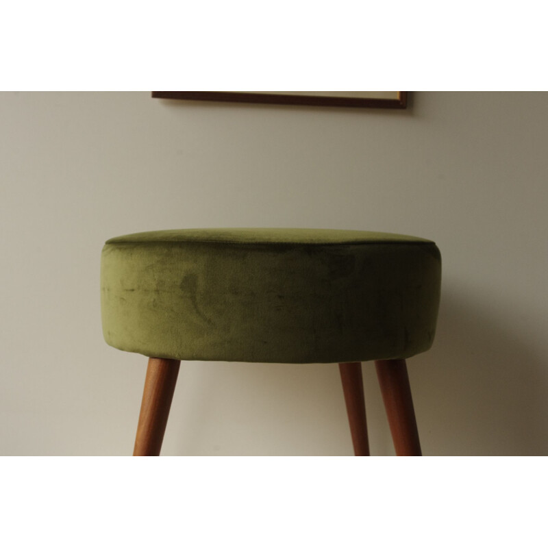 Green vintage stool, 1960s