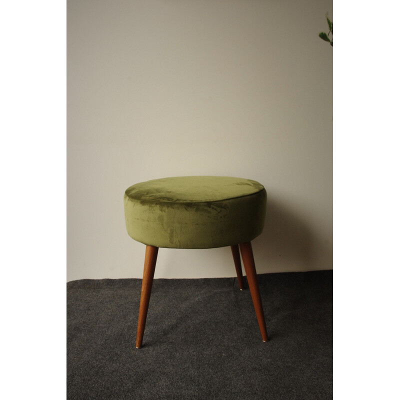 Green vintage stool, 1960s