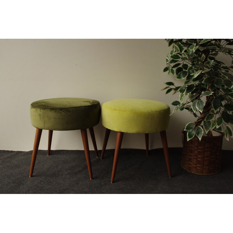 Tabouret vintage vert, 1960