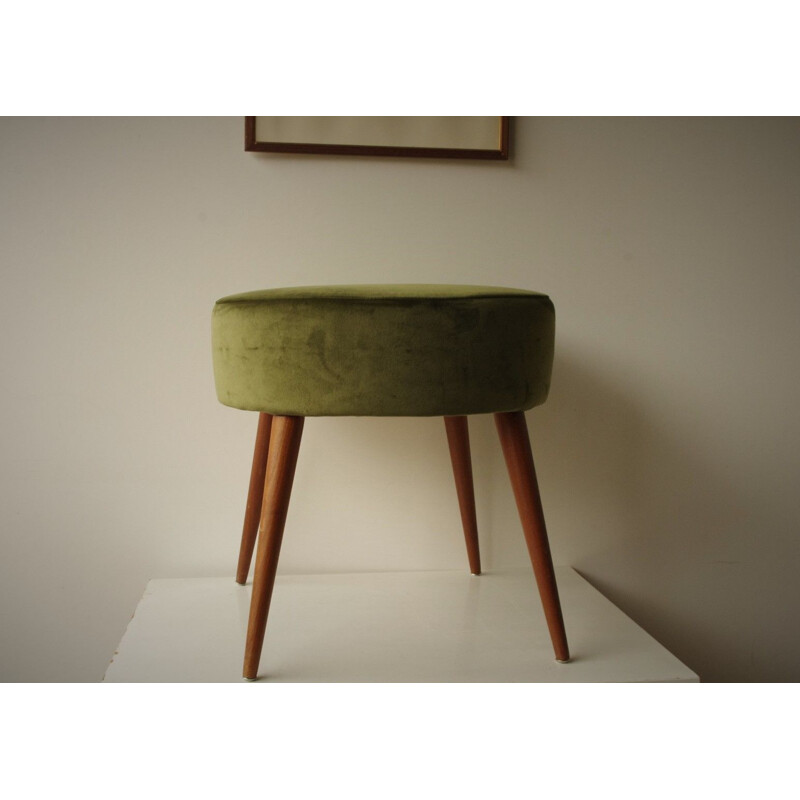 Green vintage stool, 1960s