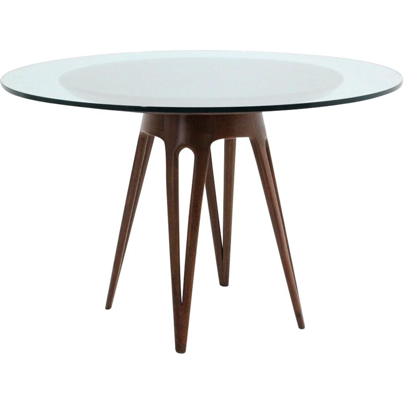 vintage Italian design round dining table 1950s