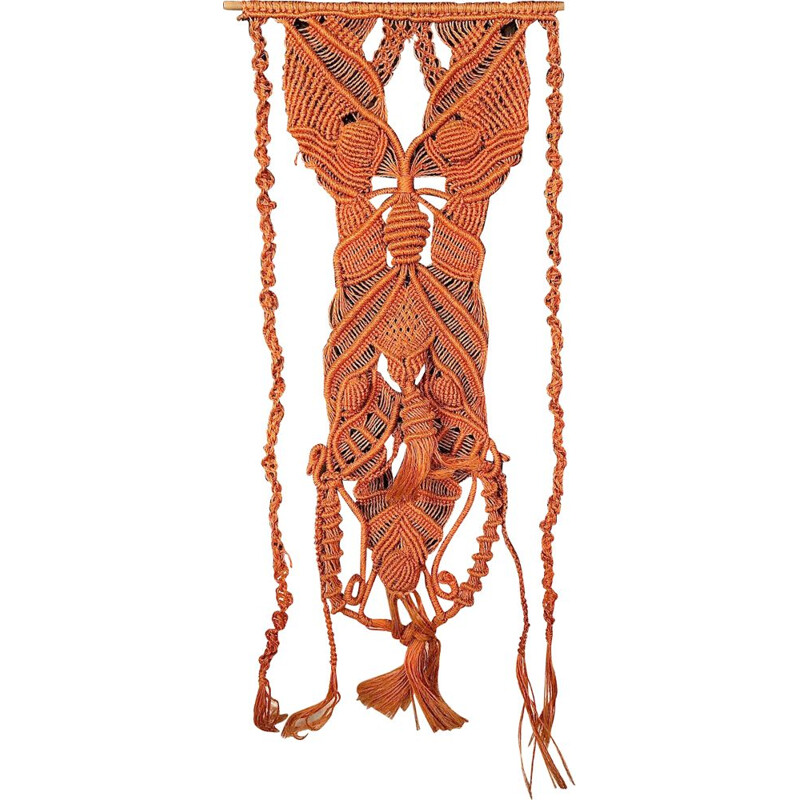 Vintage macramé wandkleed, 1960