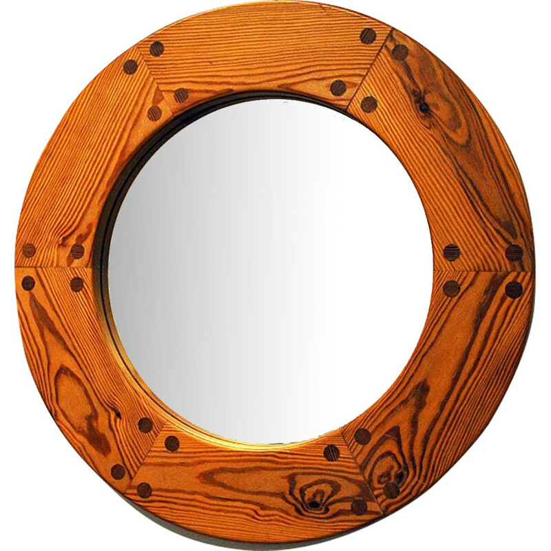 Vintage wall mirror by Uno & Östen Kristiansson, Sweden, 1950s