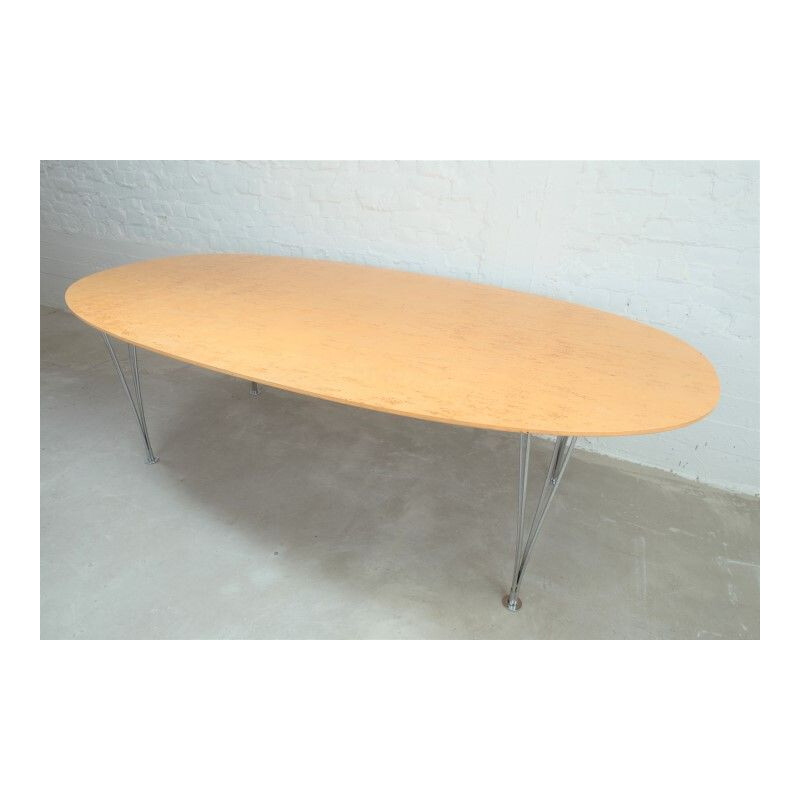 Superelipse vintage dining table by Piet Hein and Bruno Mathsson, 1970