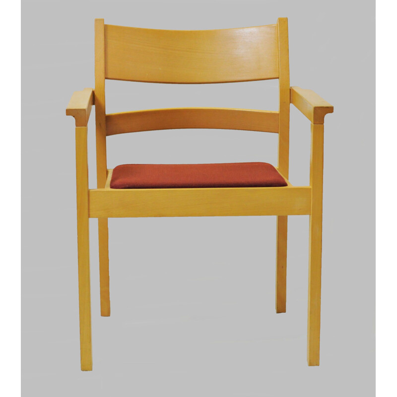 Ensemble de 8 fauteuils vintage en hêtre par Hans J. Wegner