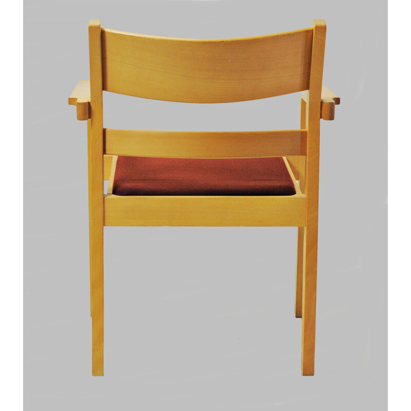 Juego de 8 sillones vintage de madera de haya de Hans J. Wegner