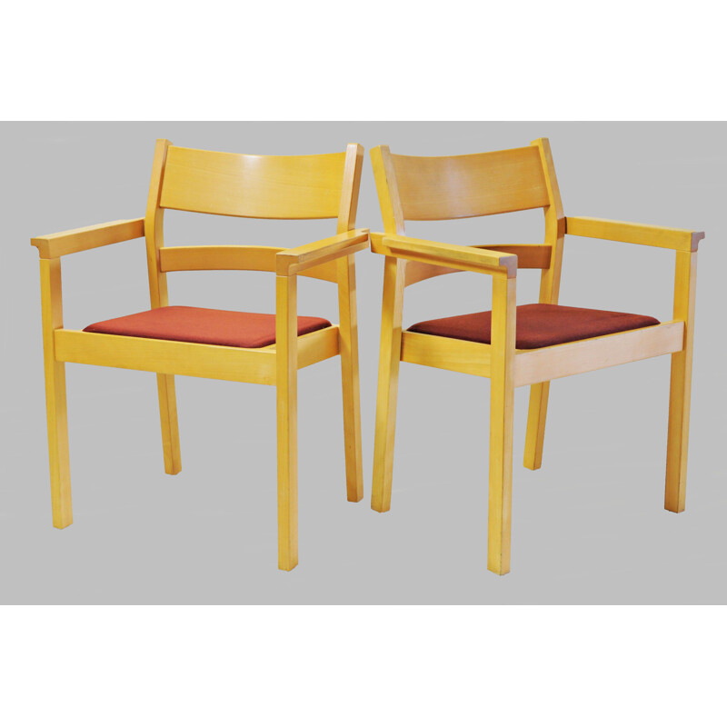 Set aus 8 Vintage-Sesseln aus Buche von Hans J. Wegner