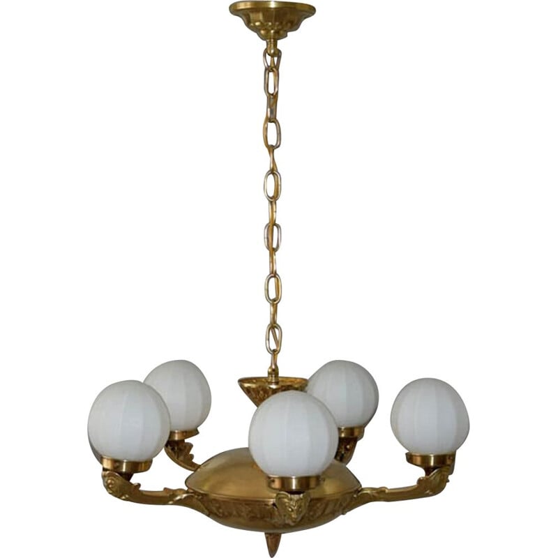 Secession vintage chandelier, 1930s