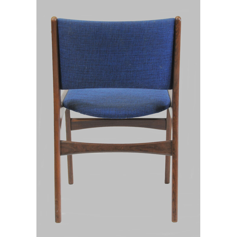 Set of 10 vintage teak dining chairs by Erik Buch