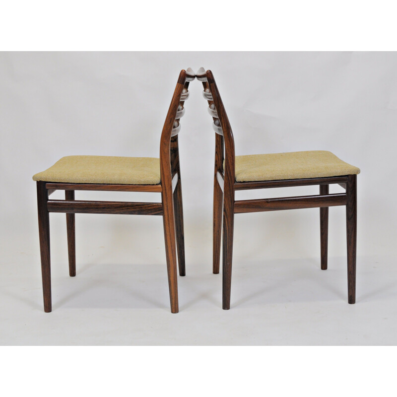 Vintage rosewood dining chairs by Erling Torvits for Sorø Møbelfabrik