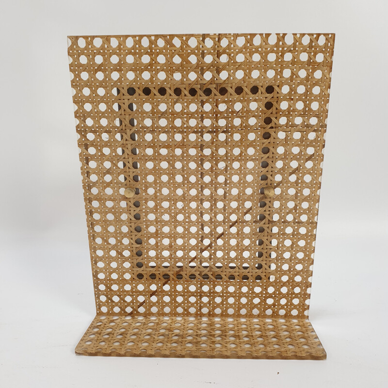 Set of 2 vintage rattan picture frames, Italy, 1970s