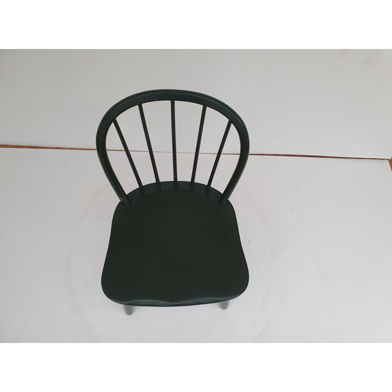 Vintage teakhouten stoel van Fritz Hansen, 1950