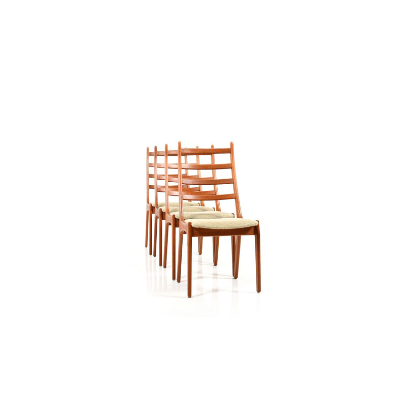 Set of 6 vintage teak dining chairs by Kai Kristiansen