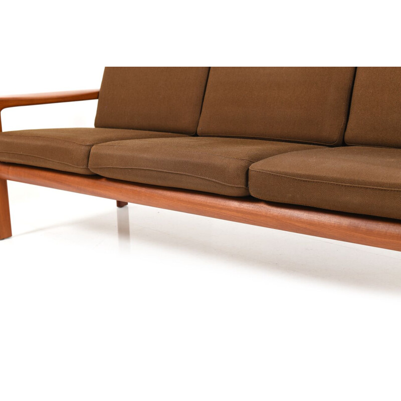 Vintage 3-seater sofa in teak by Sven Ellekær for Komfort, 1970s