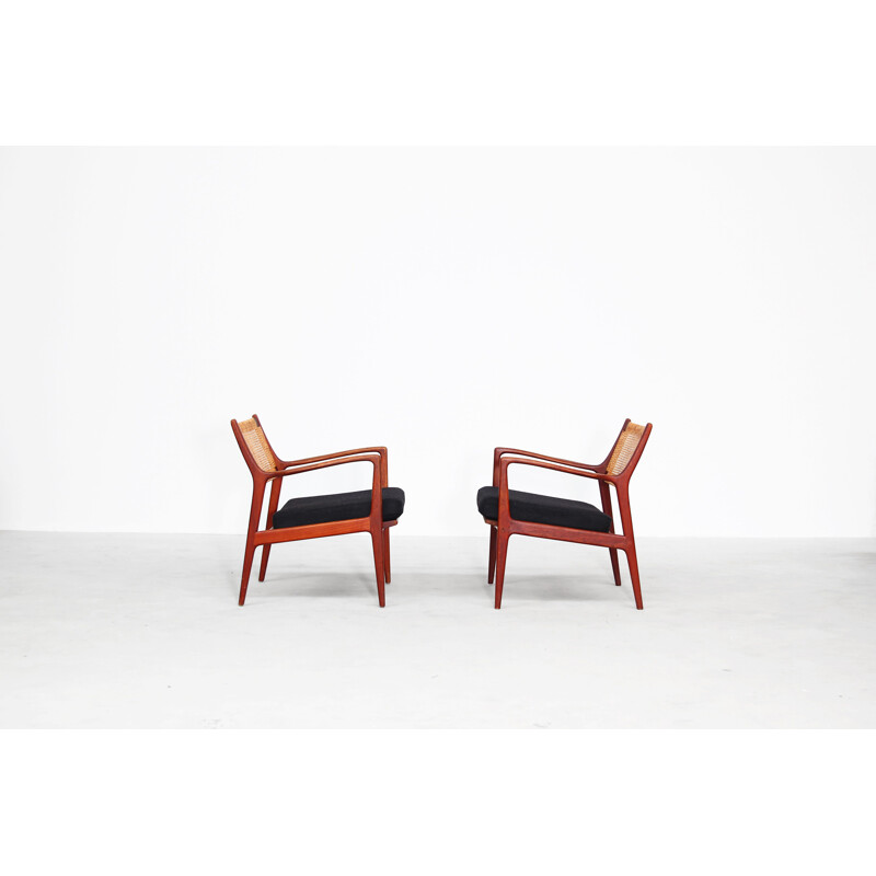 Ensemble de 2 fauteuils vintage de Karl-Erik Ekselius pour JOC, 1960