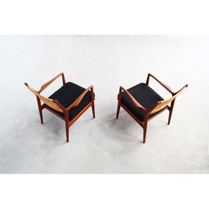 Set of 2 vintage armchairs by Karl-Erik Ekselius for JOC, 1960s