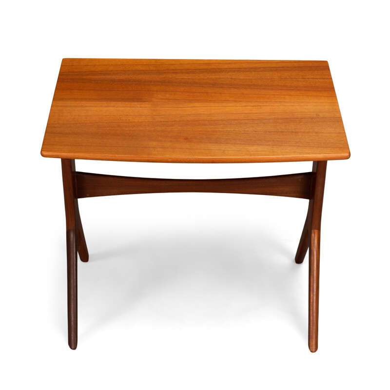 Vintage teak nesting tables by Johannes Andersen for CFC Silkeborg, 1960s